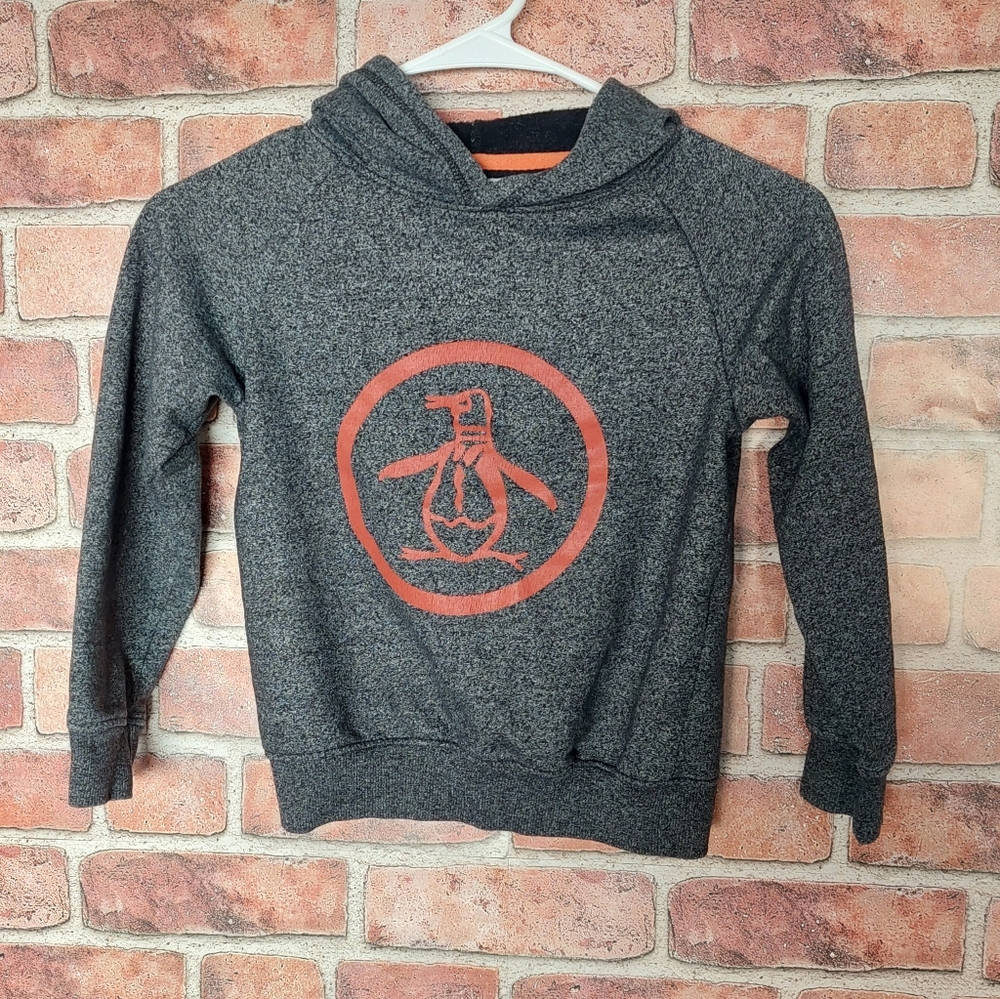 Penguin Boys Gray Pullover Hoodie